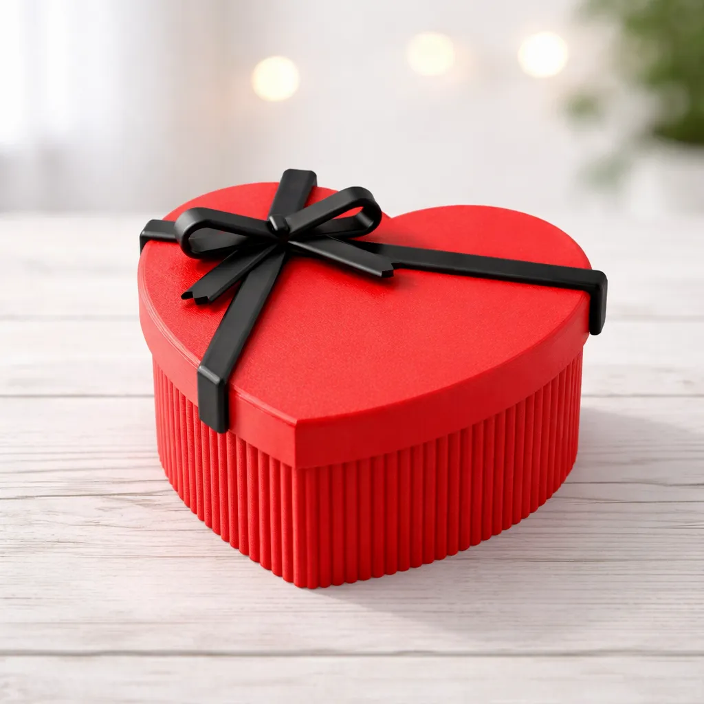 3D Printer Files | 3MF File | Heart Gift Box, 3D Valentine’s Day Gift ...