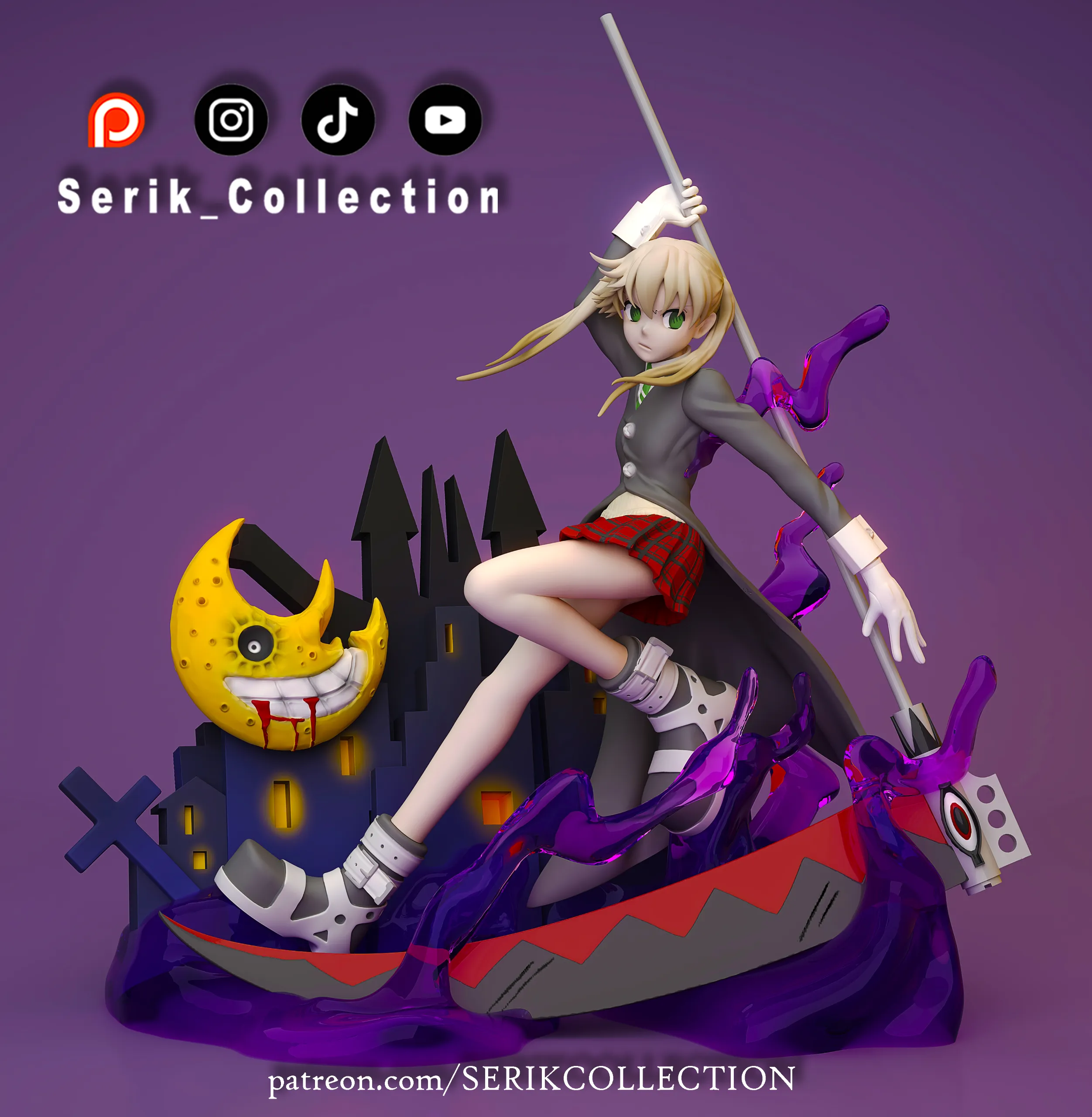 Sculptures & ArtworksSTL 다운로드 -MAKA ALBARN - SOUL EATER