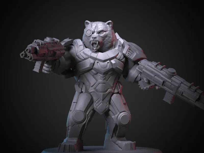 Bear from Future Animals squad