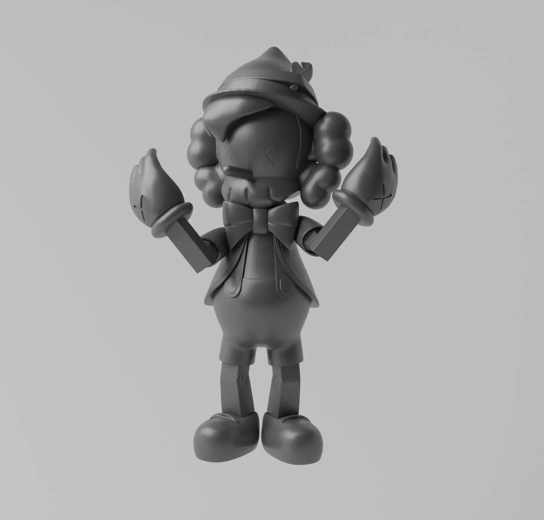 Kaws Pinocchio Art Toy Fan Art, 3D models download