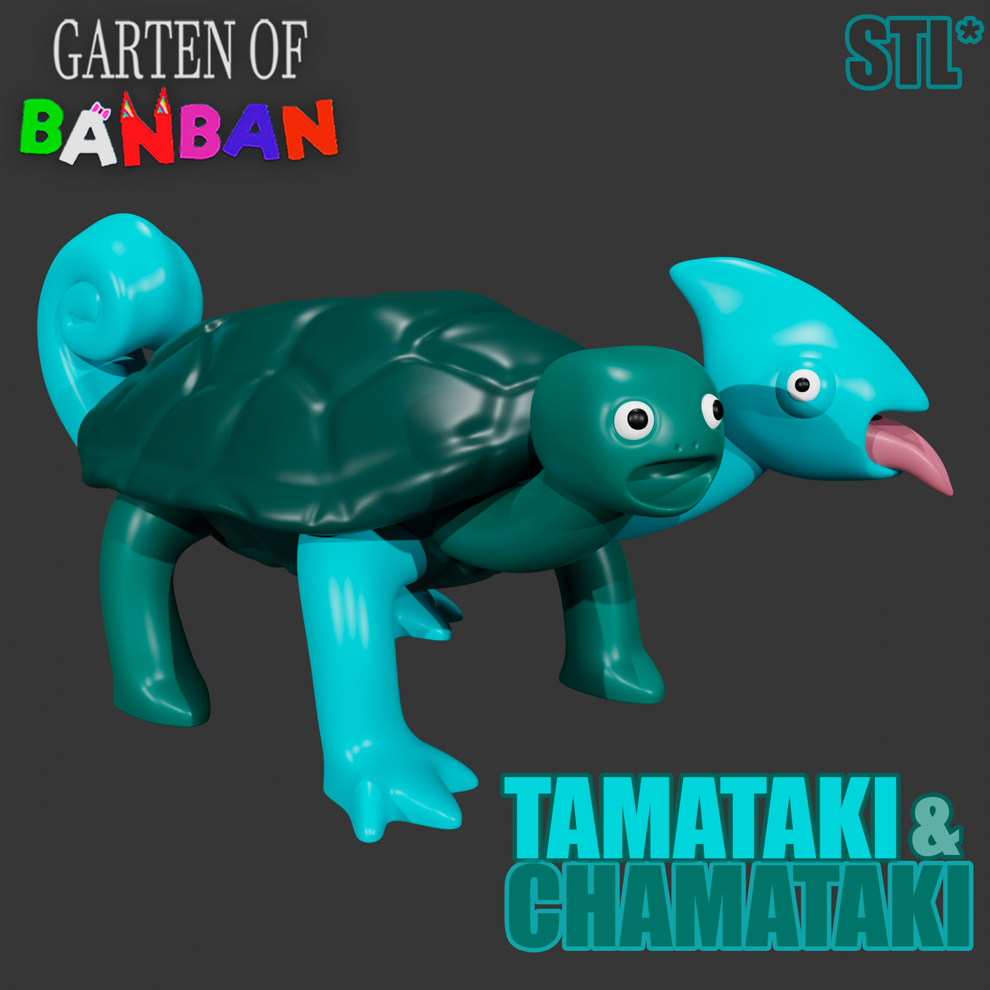 STL file Tamataki & Chamataki FROM GARTEN OF BANBAN 3