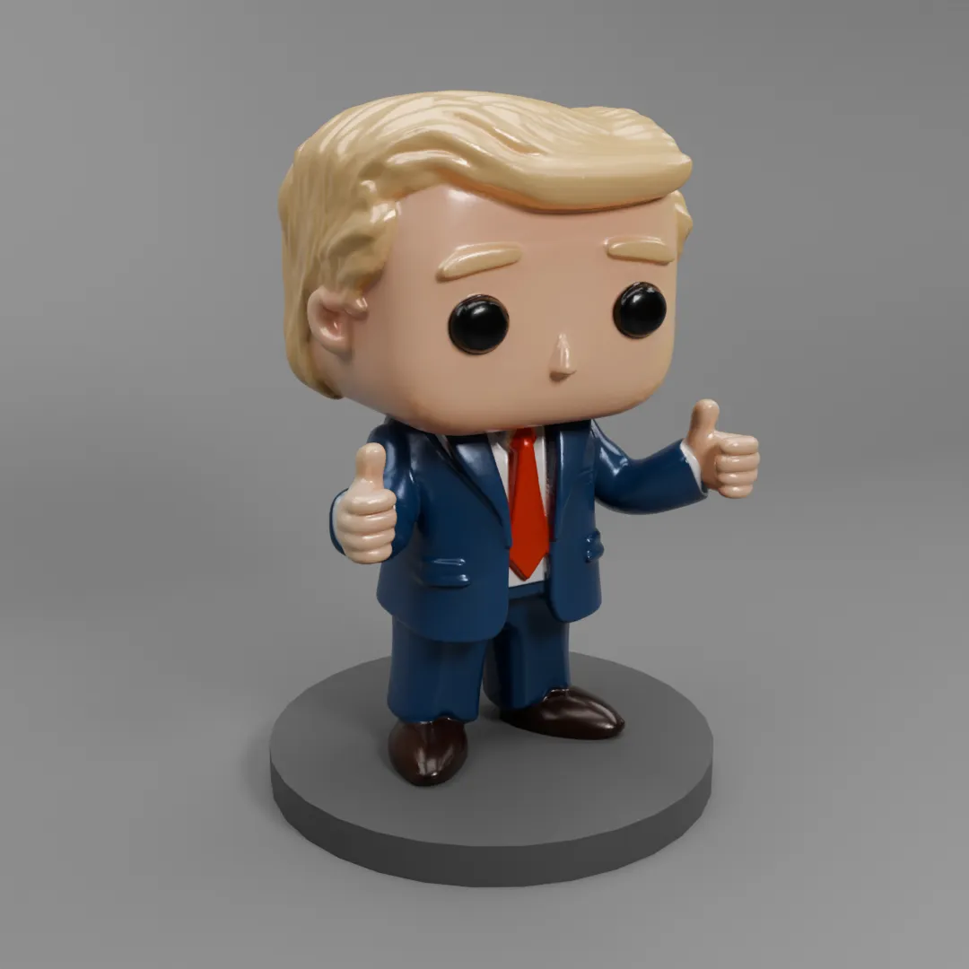 trump chibi style model FREE