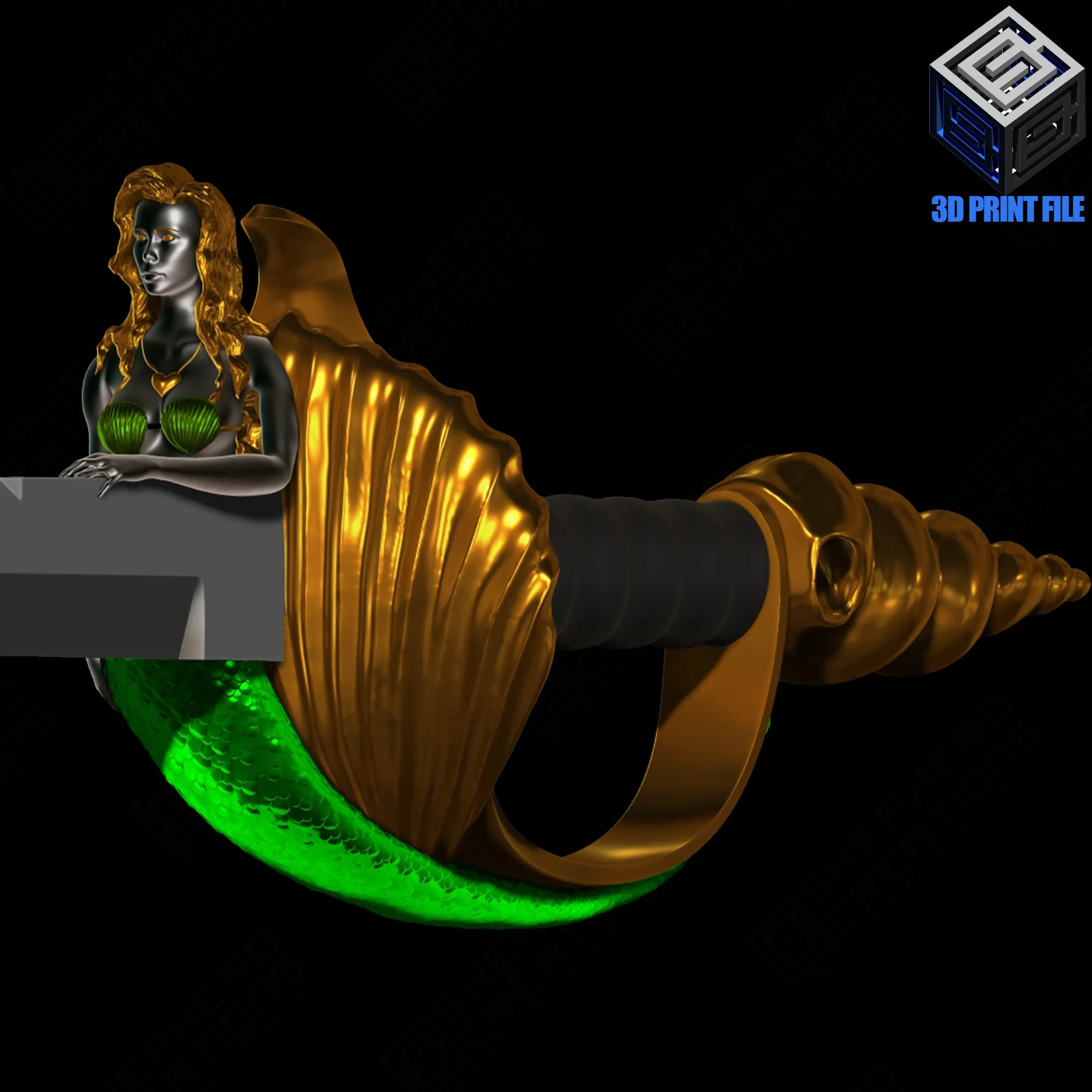 Mermaid Pirate Cutlass Sword