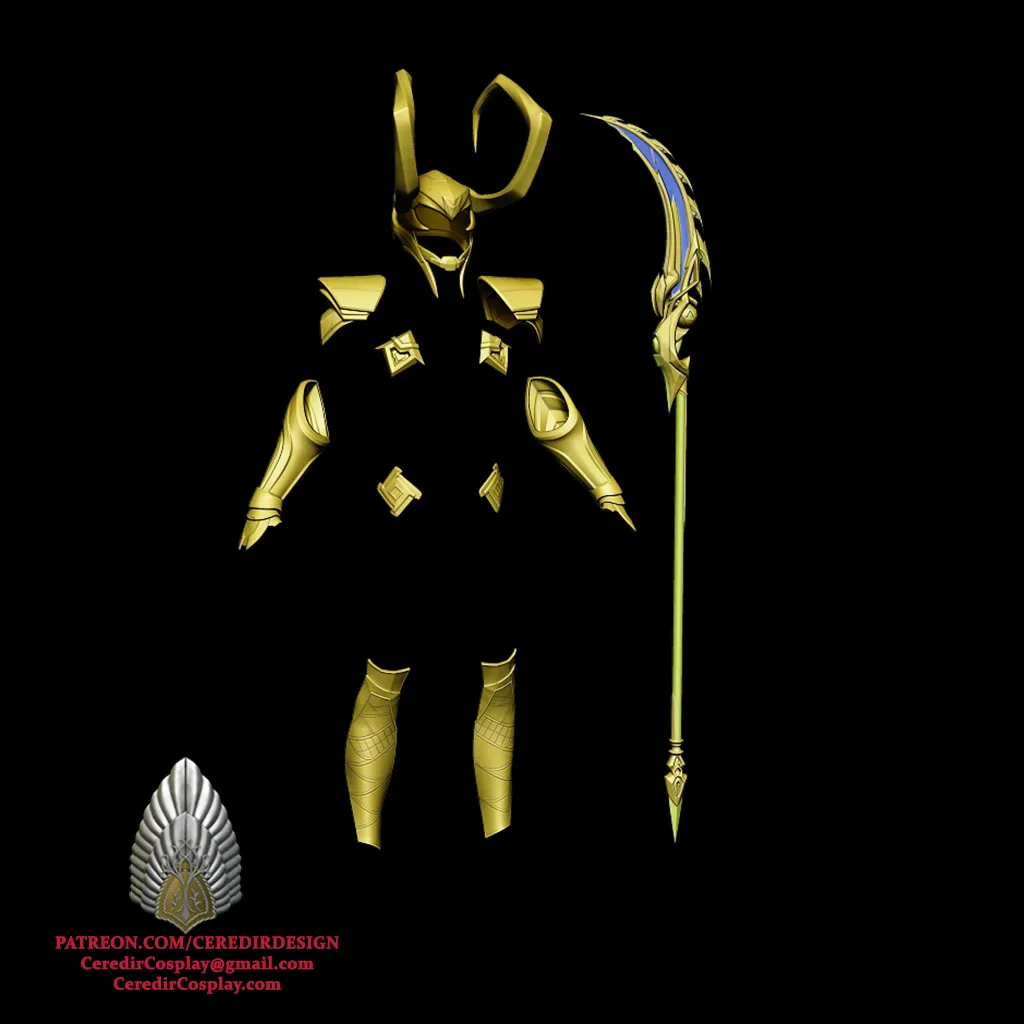 Loki Full Armour MArvel Rivals 3D DIGITAL DOWNLOAD