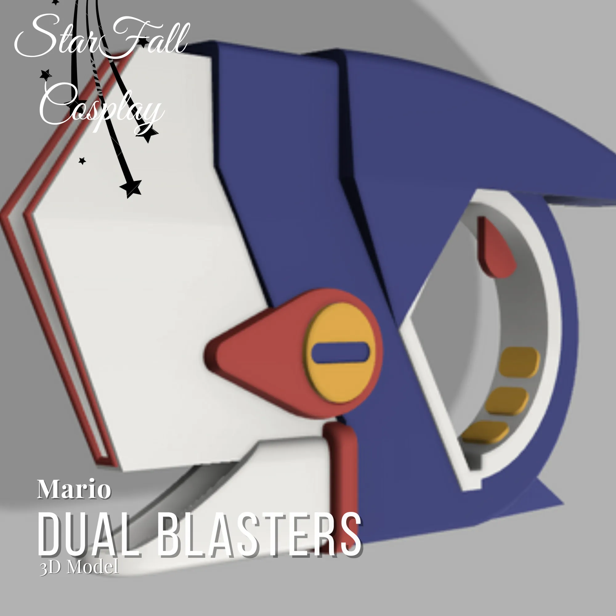 Mario Dual Blaster 3D Model