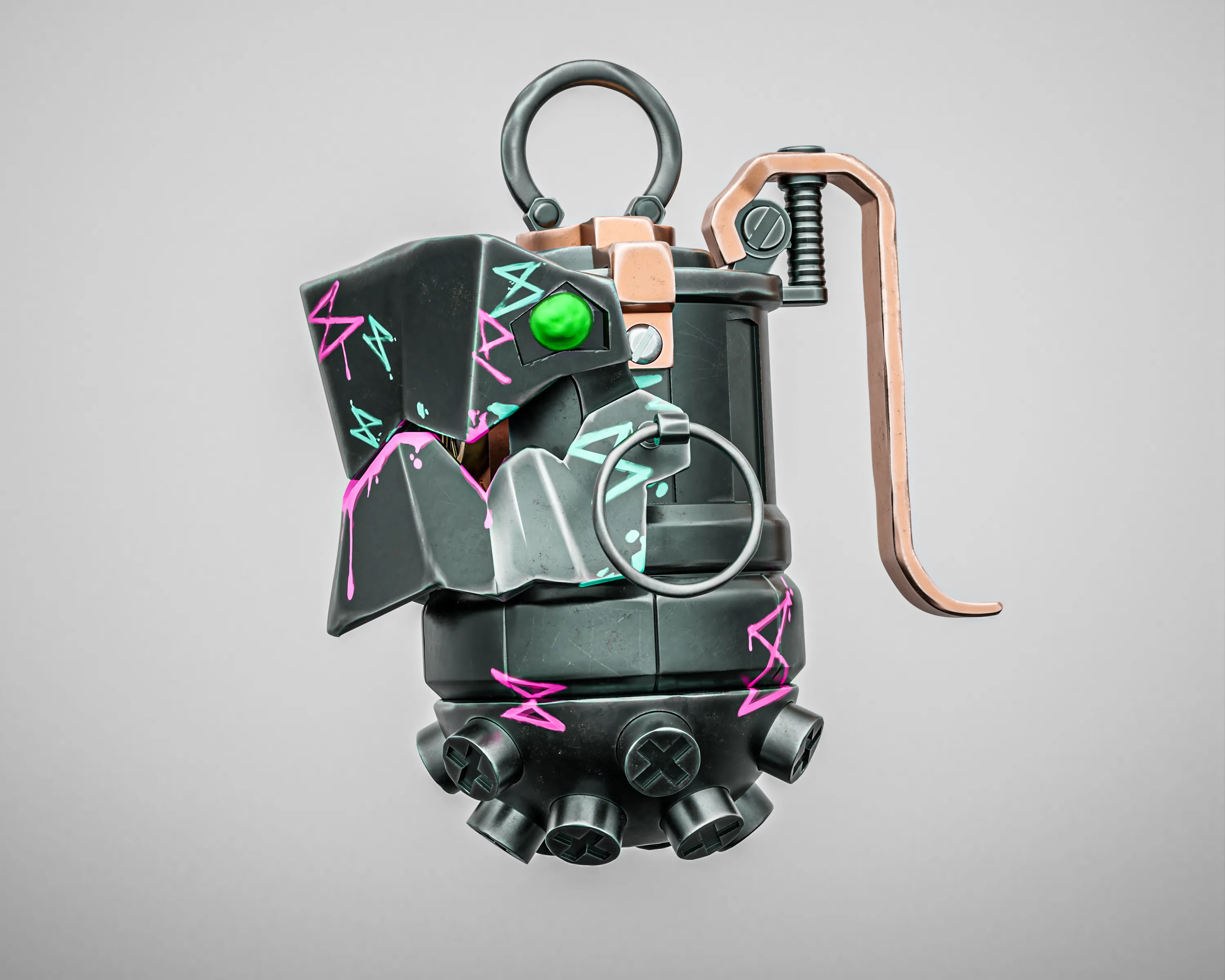 Jinx Chomper Grenade - 3D Printable STL Model