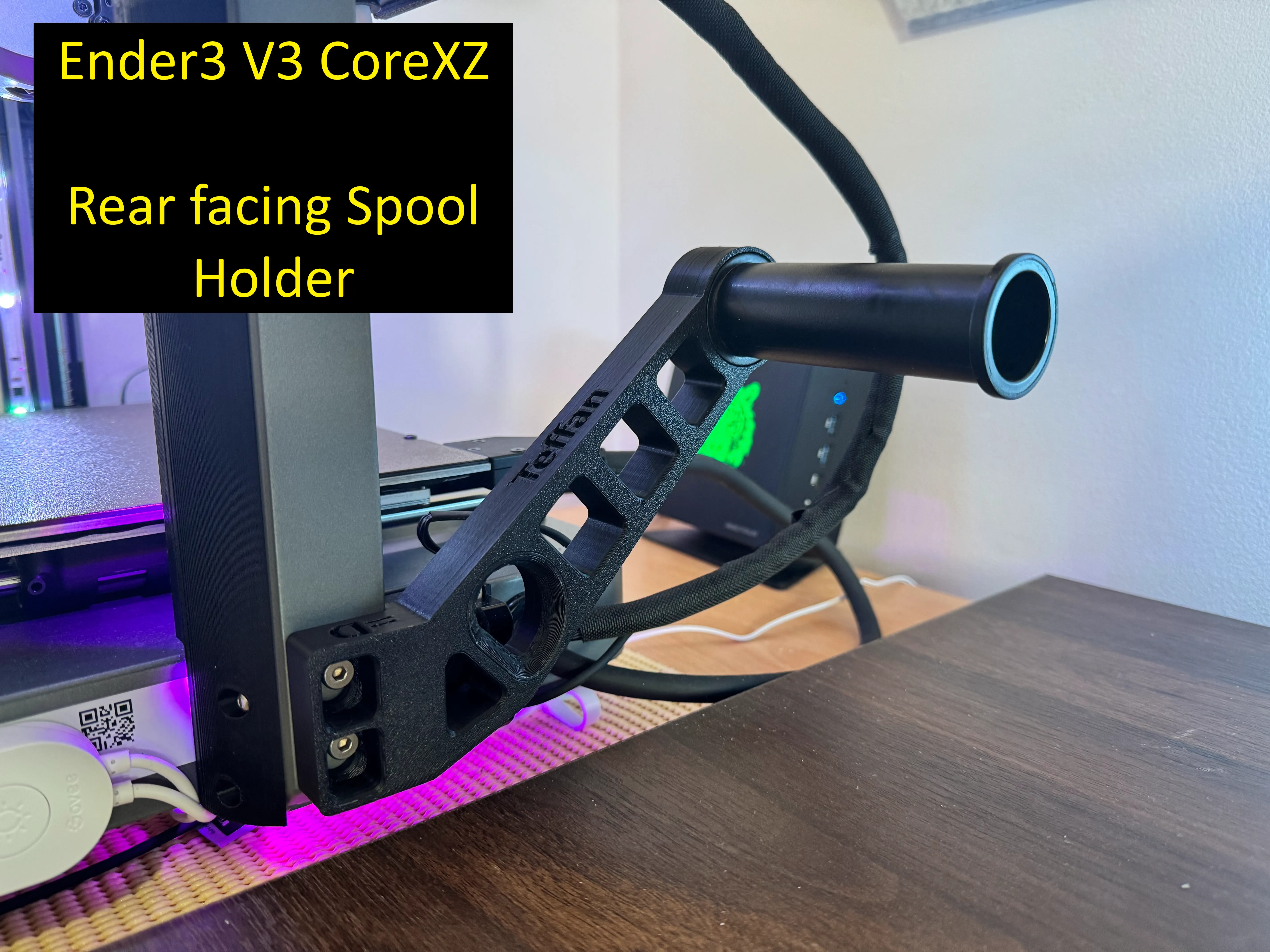 Ender3 V3 CoreXZ - Spool Holder (Rear Facing)