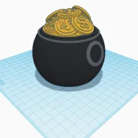 Leprechaun Day Gold Coins /w pot-0