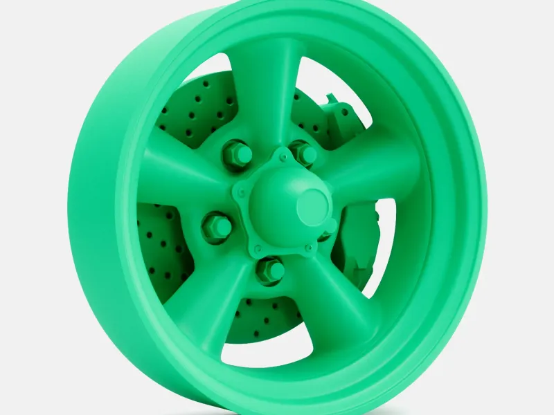 1/24 Scale, 15x4.5 Torq Thrust D Wheel and Brake