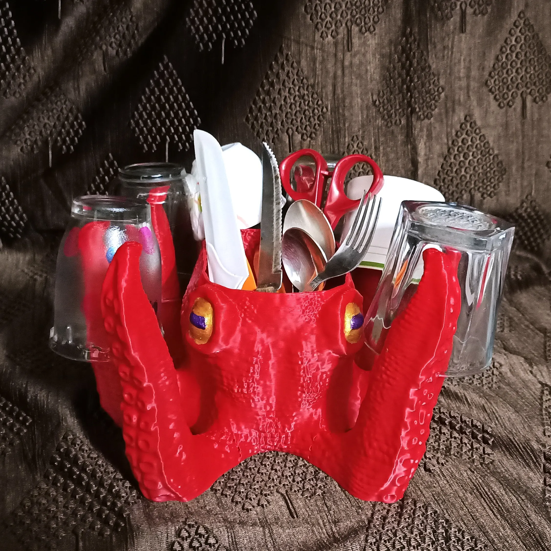 Octy Kitchen Utensils Holder 2 Versions
