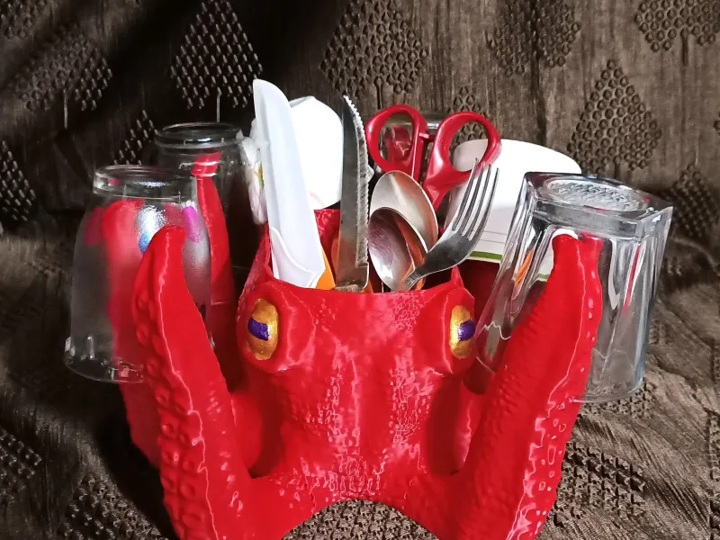 Octy Kitchen Utensils Holder 2 Versions