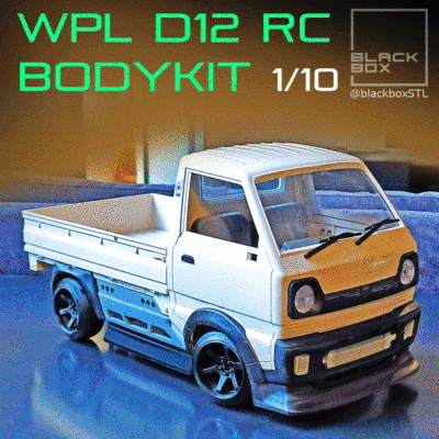 WPL D12 RC BODYKIT B004 BY BLACKBOX 3d model