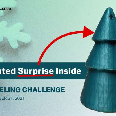Surprise Inside Xmas Tree Ornament (Print-in-Place TEMPLATE)