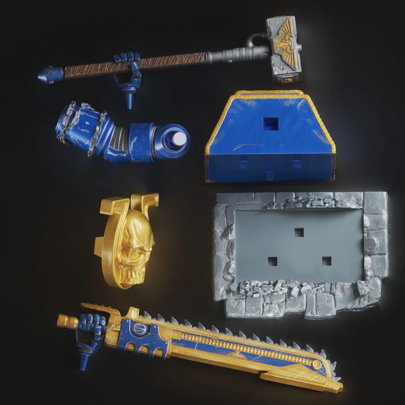 STAND CONTROL PS5 - WAR-HAMMER , SPACE-MARINE