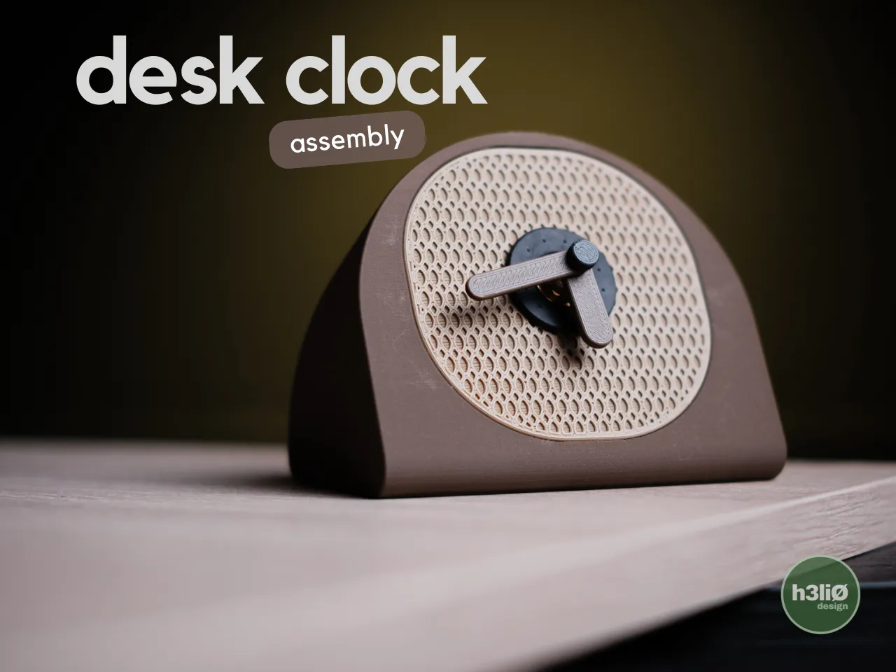 desk clock · assembly