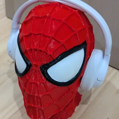 Spiderman Head Statue Headphone Stand-0