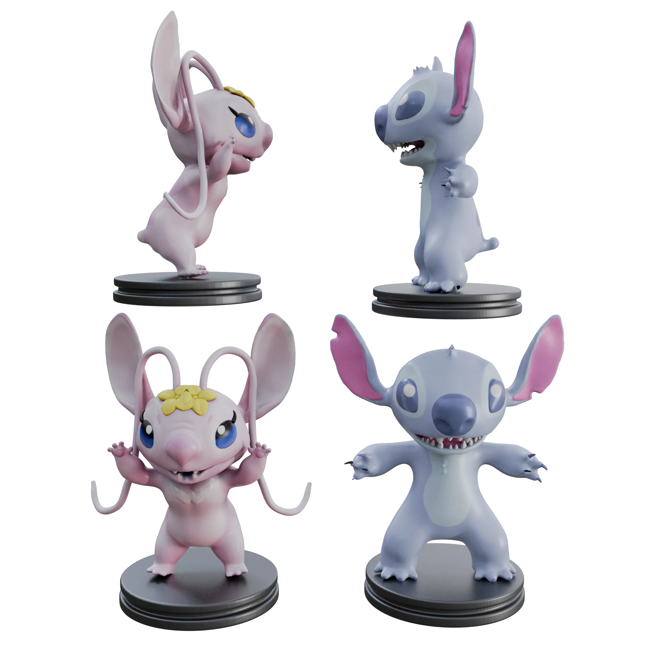 Stitch and Angel Fan Art