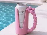 Bow Can Holder | Ribbon Drink Cooler with Twisted Handle-7