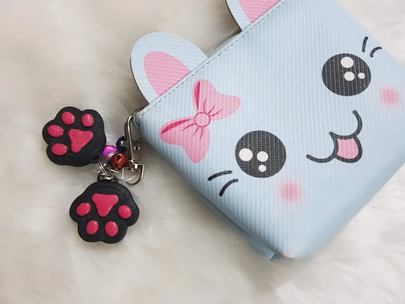 3D Printable Cat Paw Keychain – for Cat Lovers