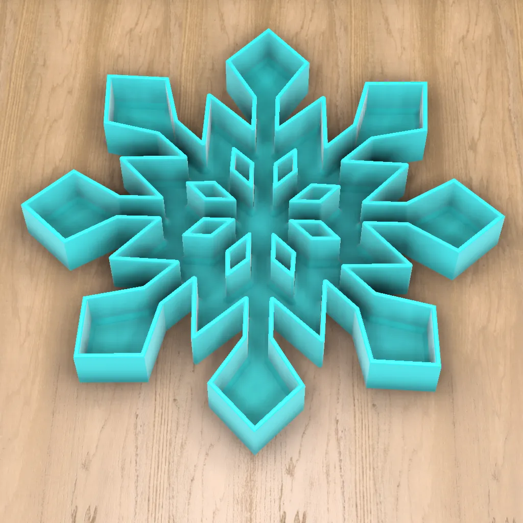 Sensory Play Trays - Snowflakes for winter or Christmas