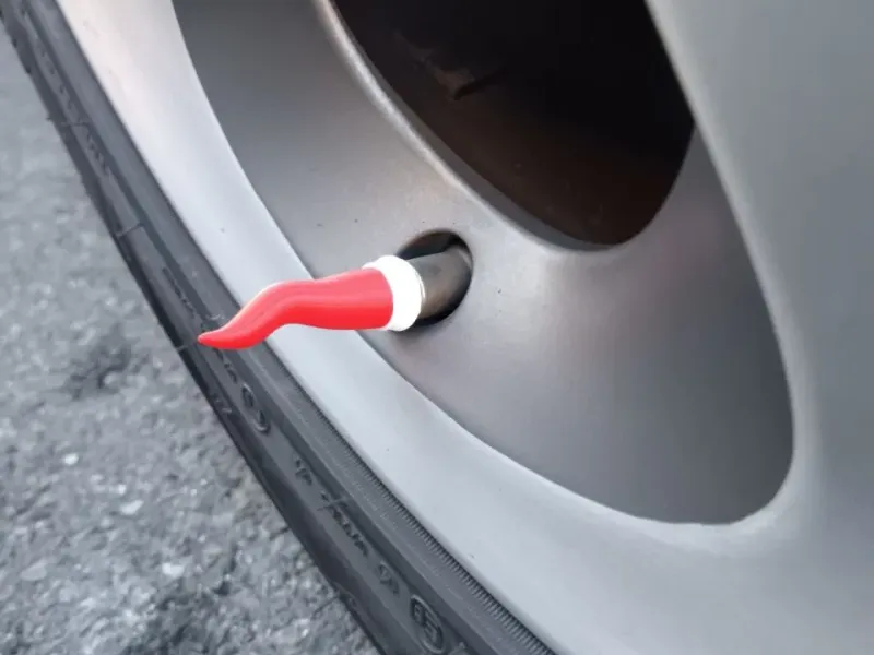 Horn-shaped lucky charm valve caps for tuning
