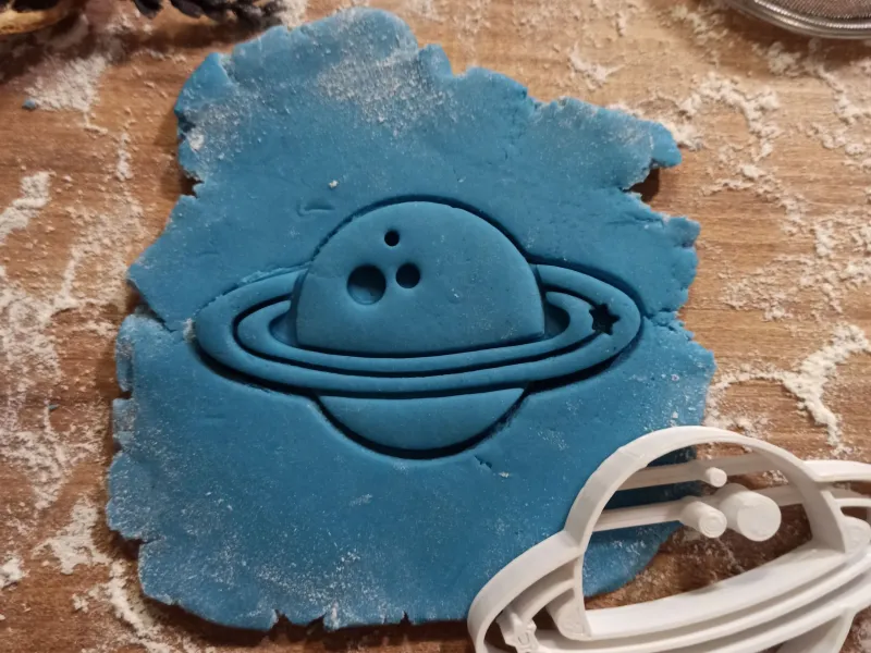 Cortador de galletas y arcilla de Planeta Anillado, regalo para amantes del espacio