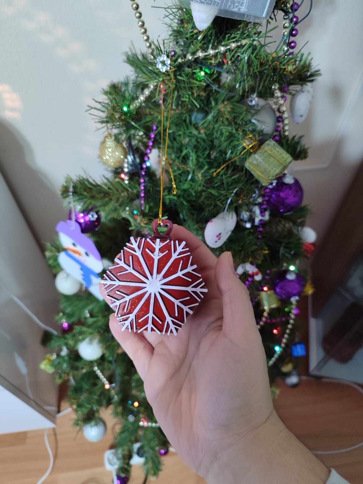 Snowflake Ring Box Tree Ornaments