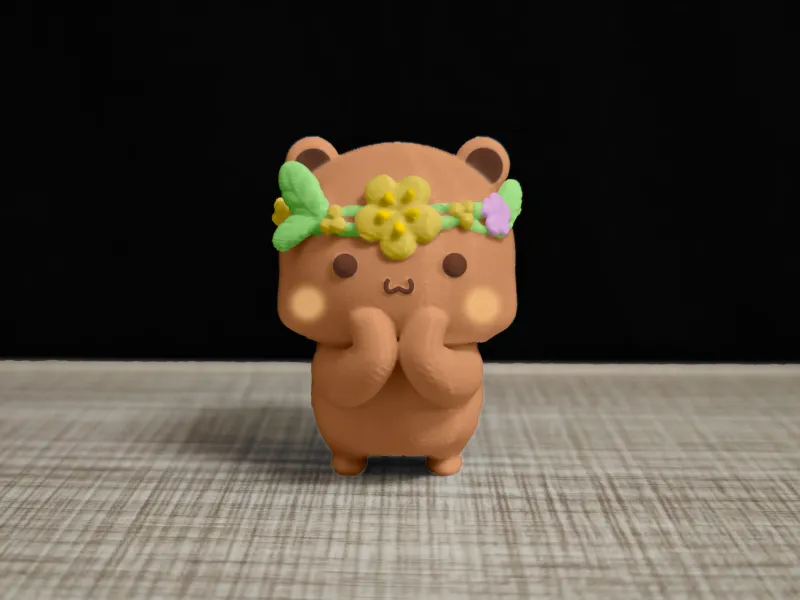 Couple Bear-Flower garland_bubu