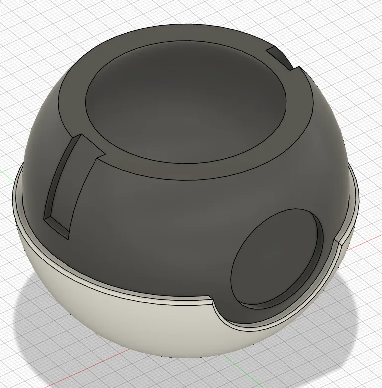 Modular Pokeball - 3D Printable Assembly model
