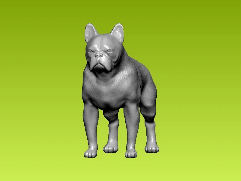 Pitbull dog breed - 3D print