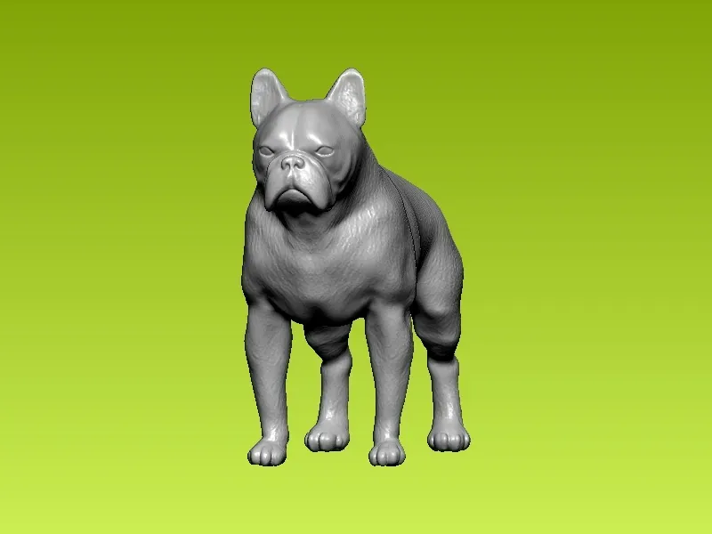 Pitbull dog breed - 3D print