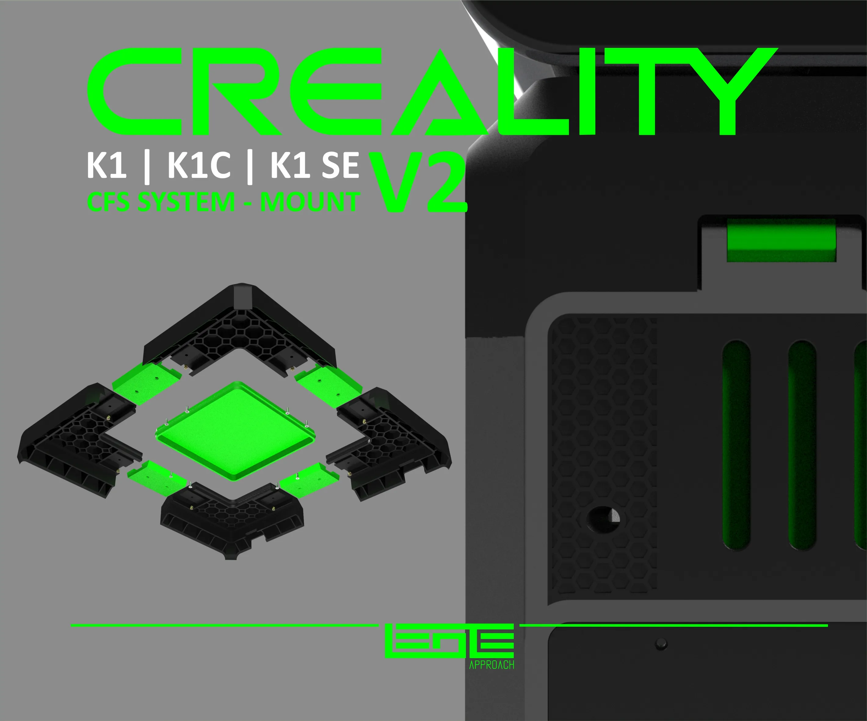 3D Printer Files | 3MF File | CREALITY K1 | K1C | K1SE - CFS MOUNT V2 ...
