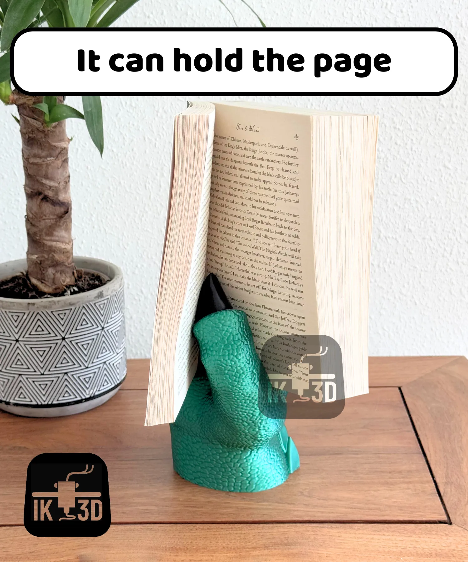 Dragon Claw Book Holder / No Supports / 3MF Included