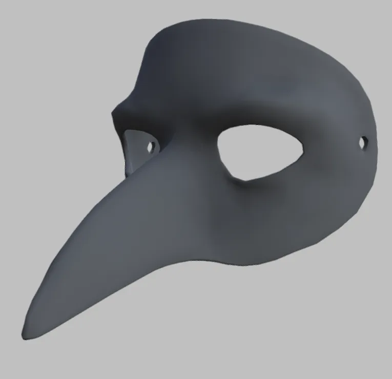 Wearable plague doctor mask