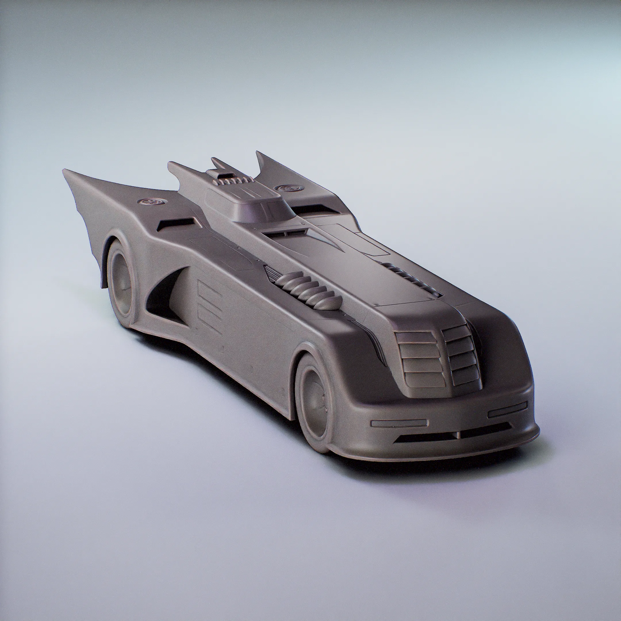 Vehicles & Machinery STL Download - Batmobile animated series - FanArt ...