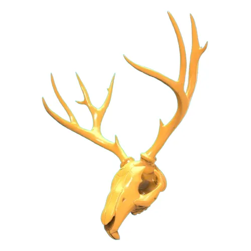 Jackalope Skull Mask 3D Model STL File
