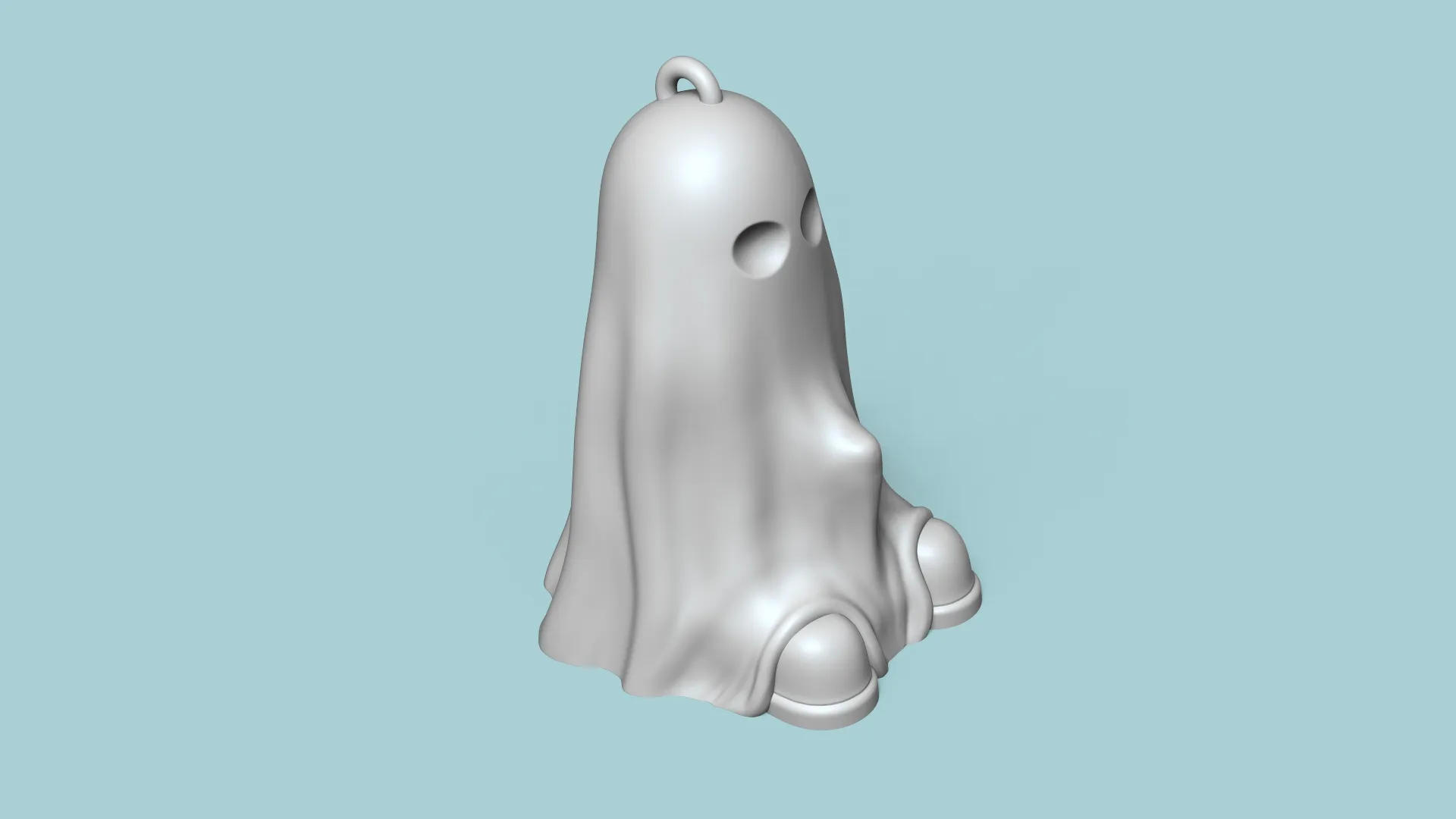 Funny Naughty Ghost Halloween - Creative Decor Keychain
