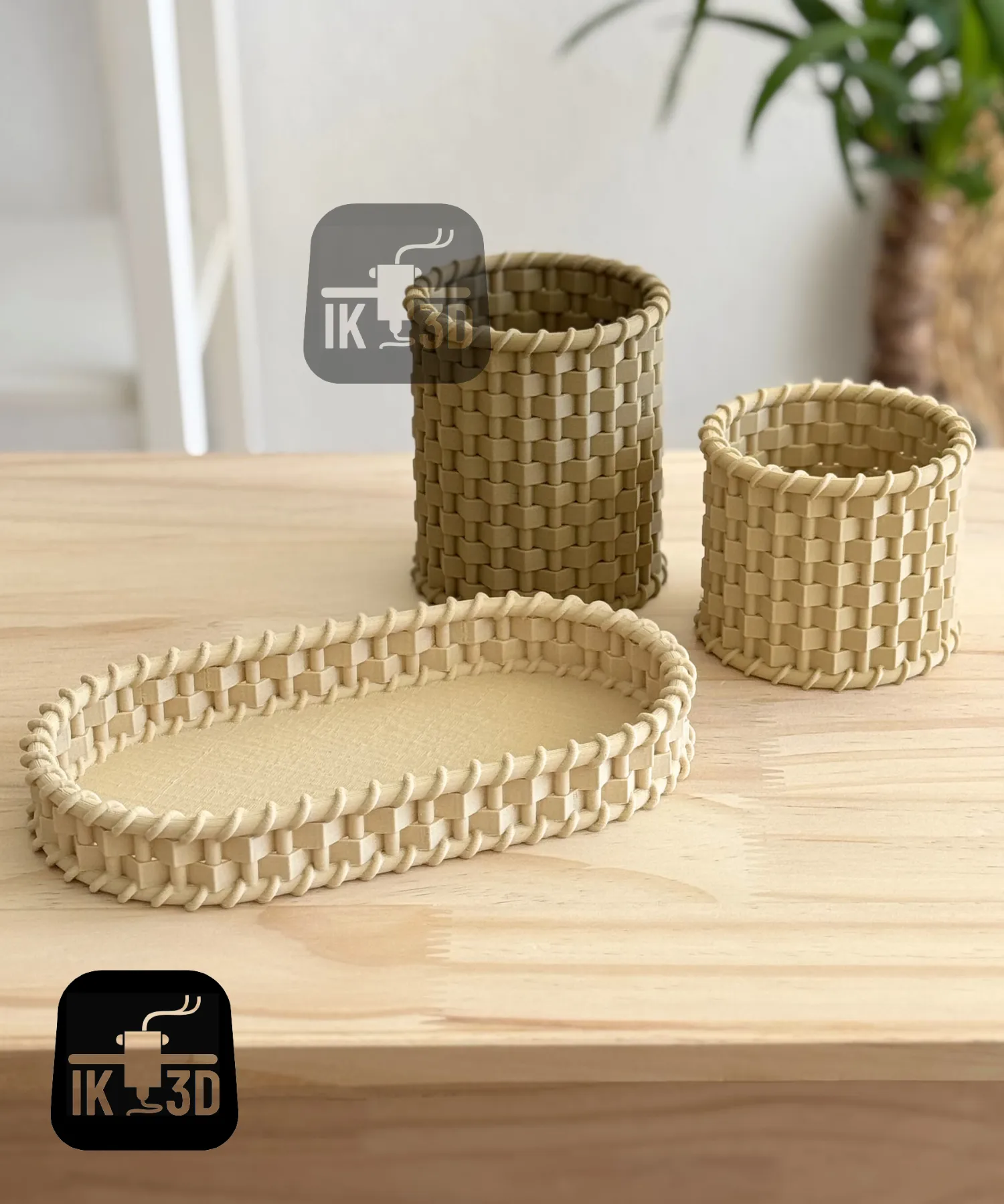 Wicker Container Set / No Supports