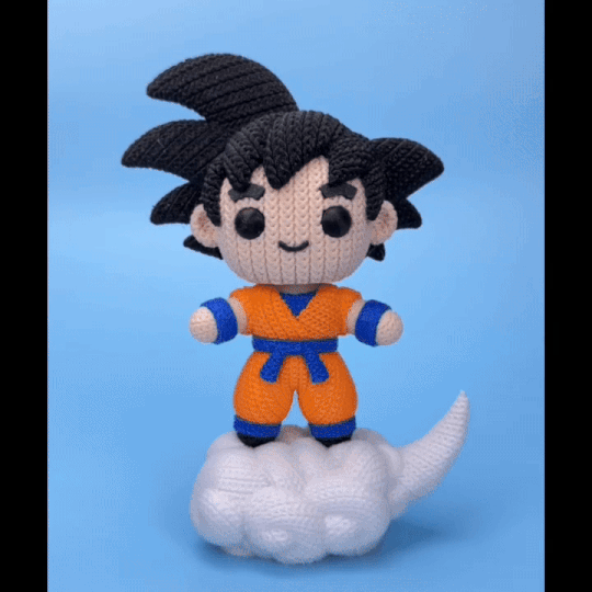 Dragon Ball Goku Knitted - Crochet - Multiparts