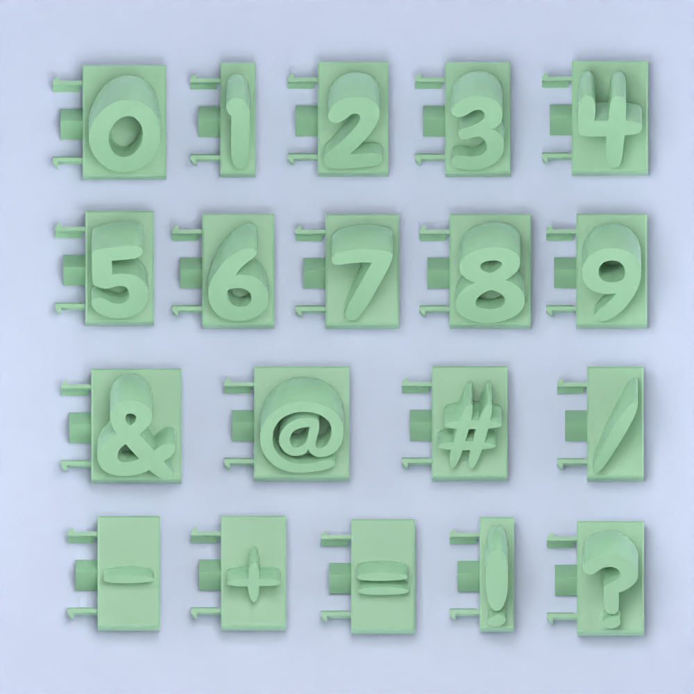 3D name from letters - Round Font | 3D models download | Creality Cloud