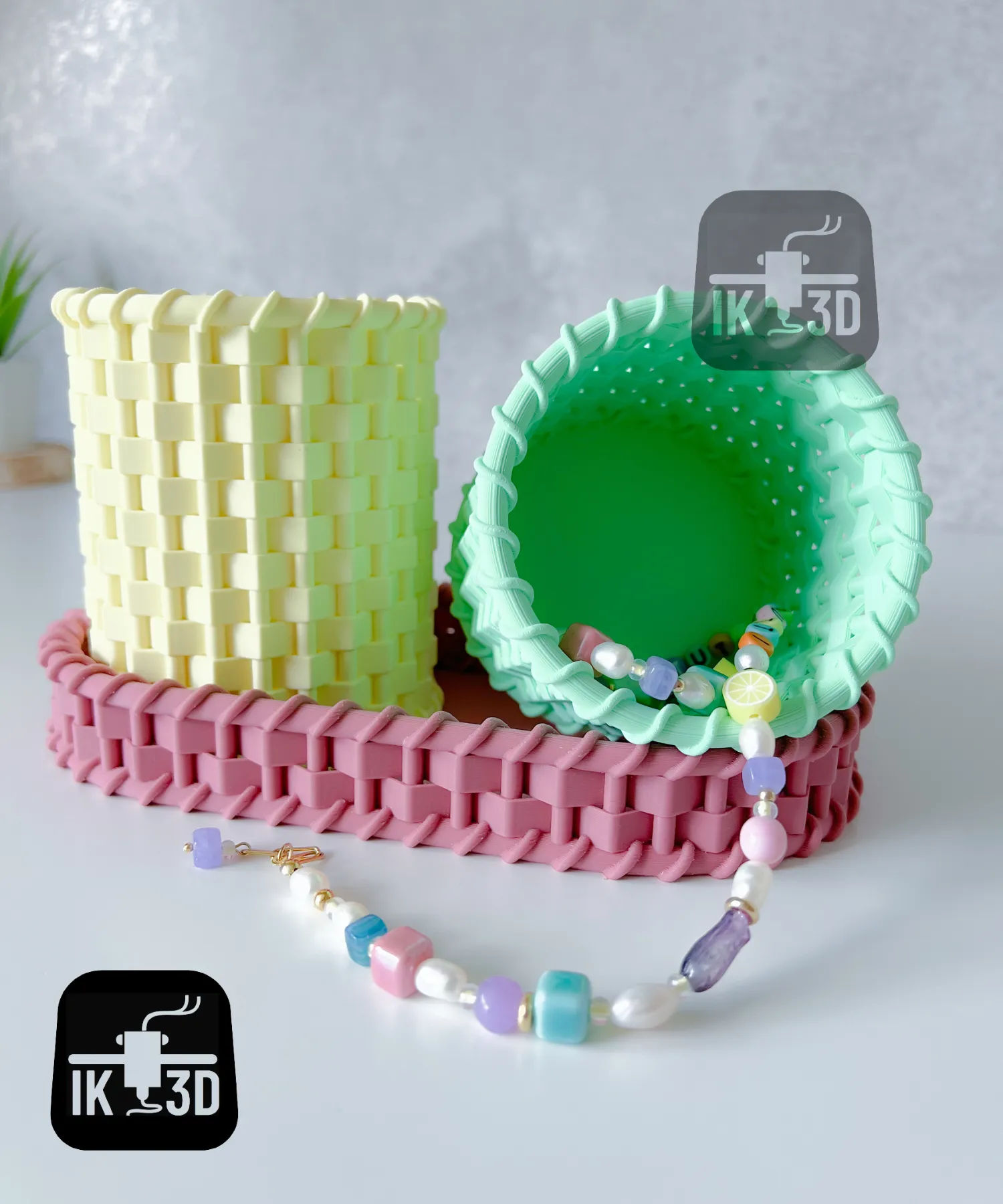 Wicker Container Set / No Supports