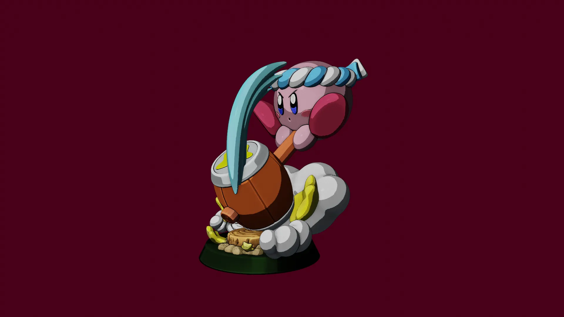 KIRBY WITH HAMMER