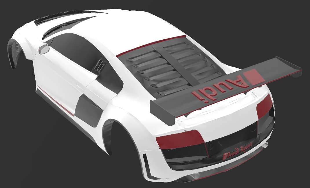 AUDI R8 GT RC BODY | 3D models download | Creality Cloud