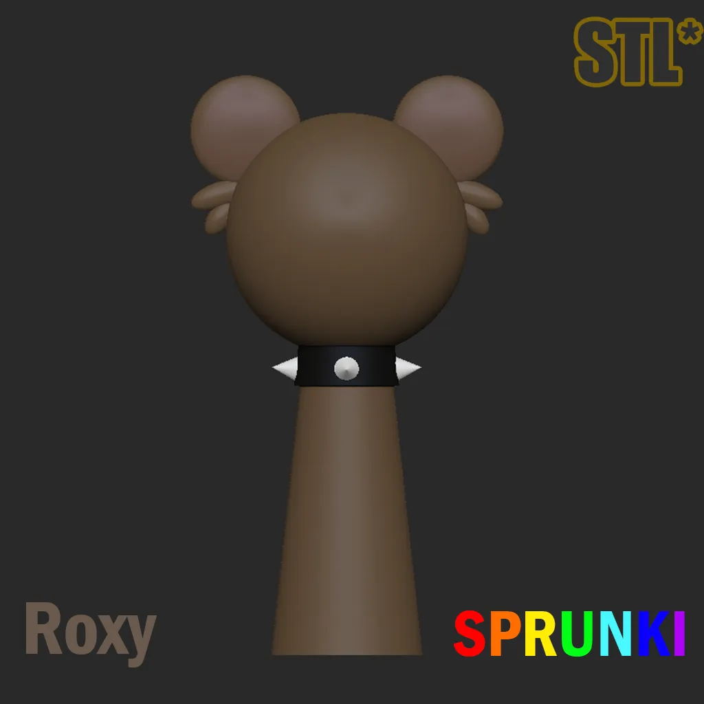 Sprunki Incredibox Chocolate Brown Roxy Sprunki STL 3D