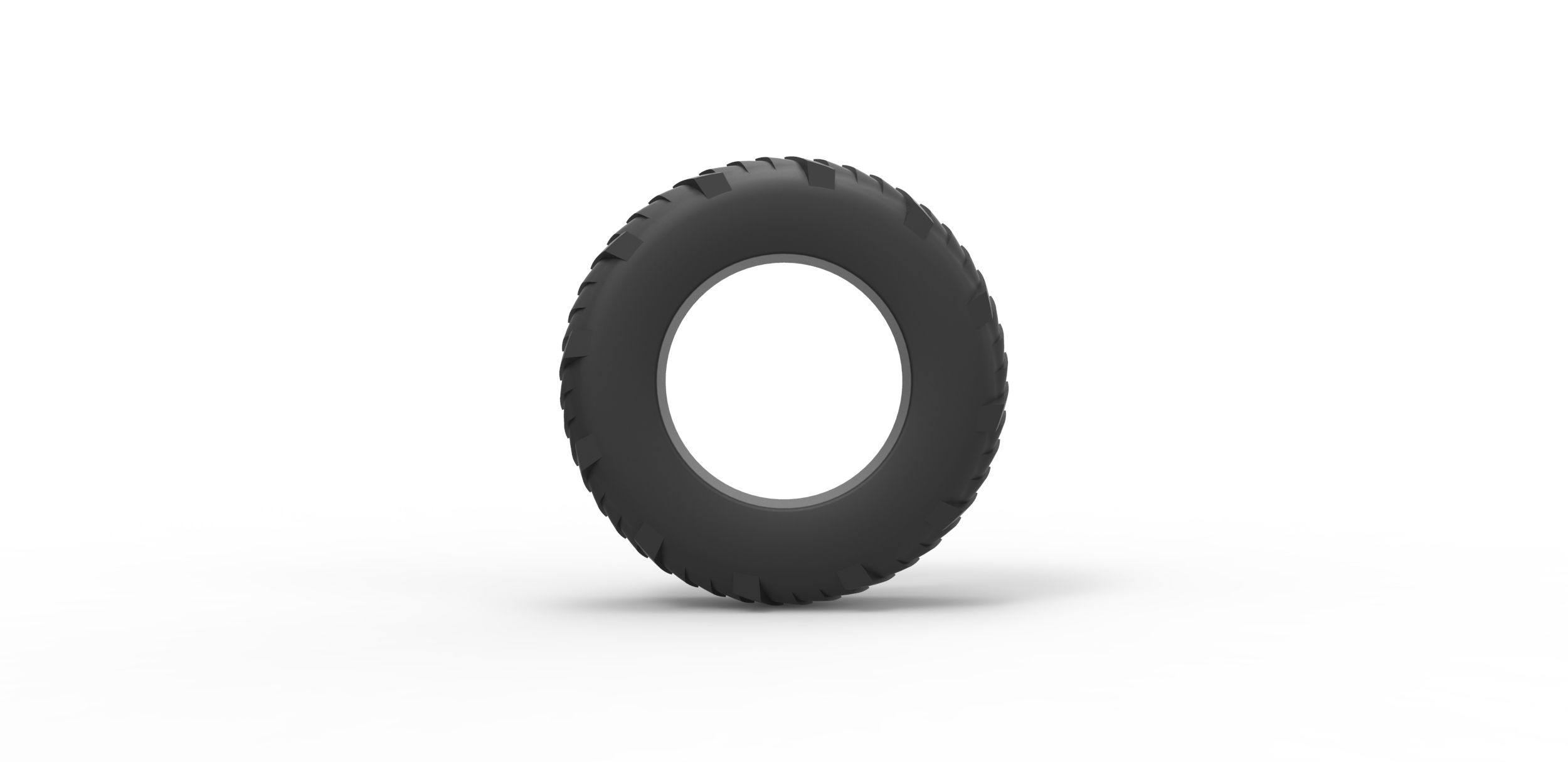 Pulling tractor rear tire 8 Scale 1:25 | 3D models download | Creality