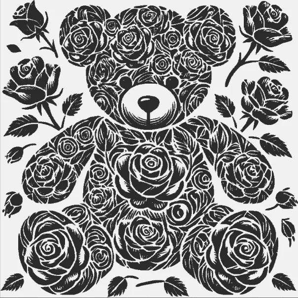 A Rose Teddy Bear Deco/Lamp the perfect Valentine’s Day gift