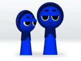 Sprunki Blue Jevin STL, 3mf, Obj, 3D Model Character Fanart-0