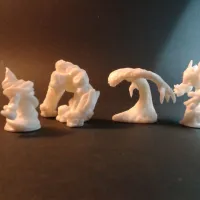 4 Elemental Pack - PRESUPPORTED - 32mm scale - D&D-5