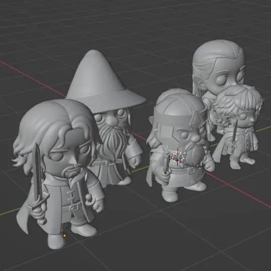 The Fellowship – Stylized 3D Figure Collection