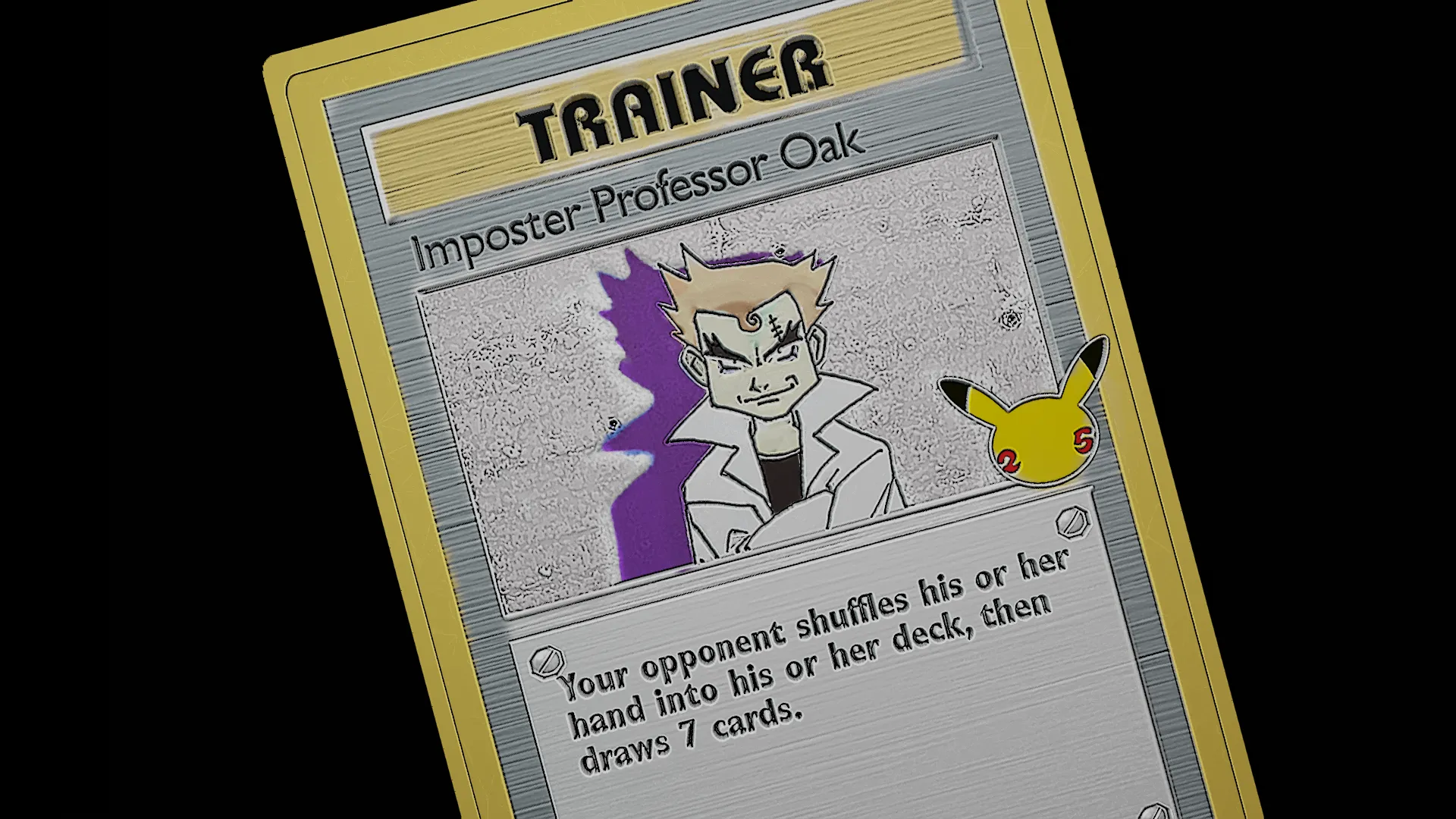 Imposter Professor Oak - rare Pokemon card